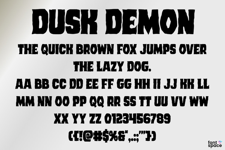 Dusk Demon字体 4