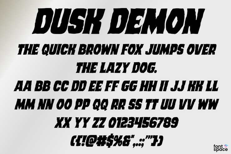 Dusk Demon字体 5