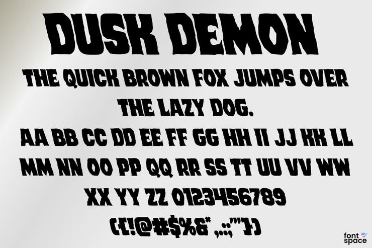 Dusk Demon字体 6