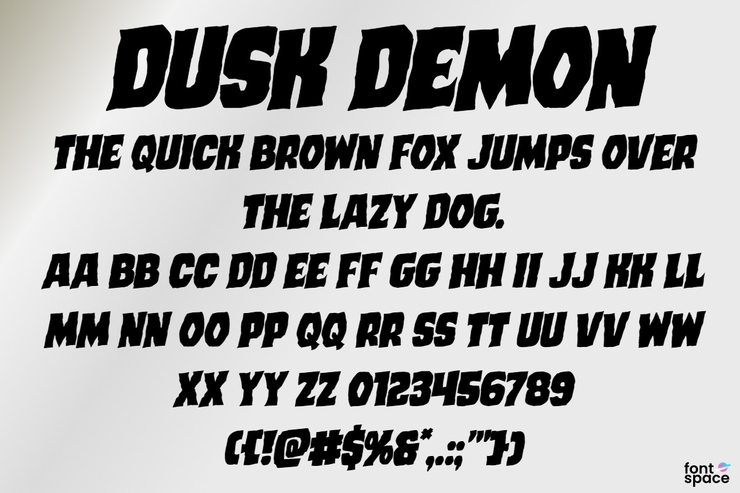 Dusk Demon字体 8
