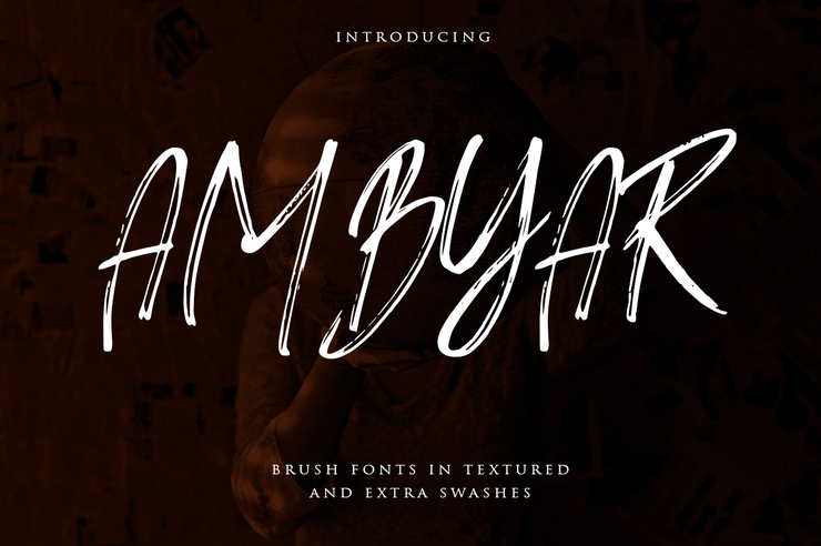 AMBYAR Brush字体 1