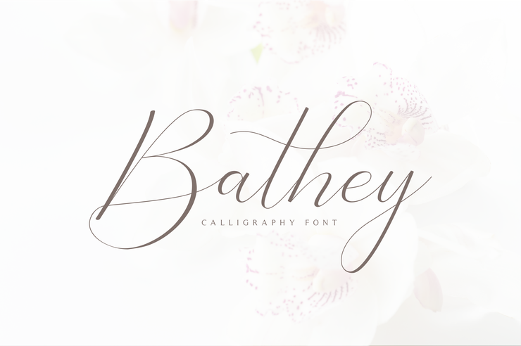Bathey字体 1