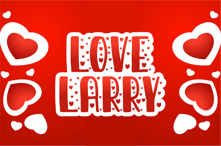 love larry字体 5