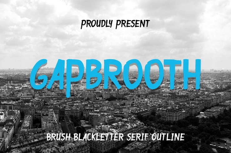 Gapbrooth字体 1