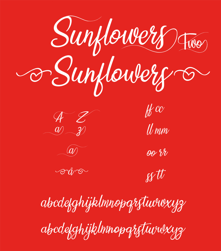 Sunflowers字体 1