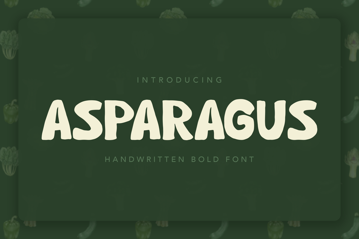Asparagus字体 1