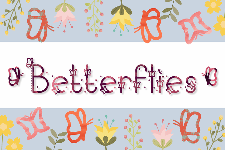 Betterflies字体 1