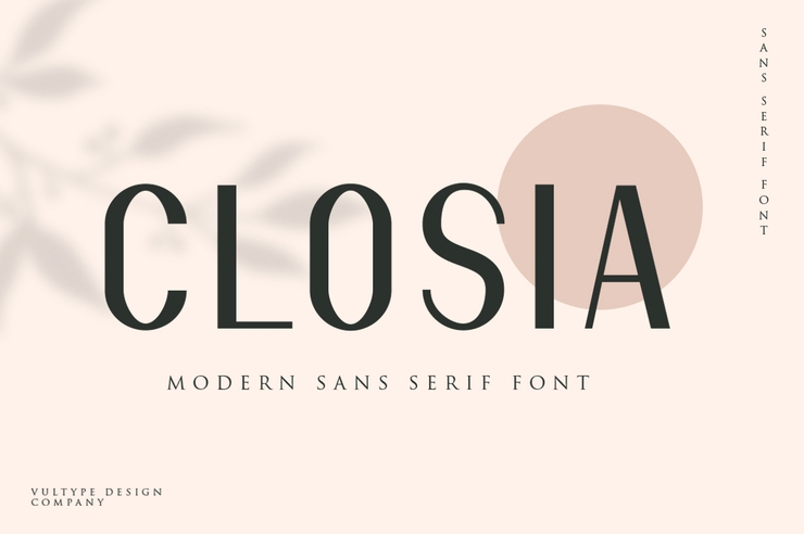 Closia字体 3