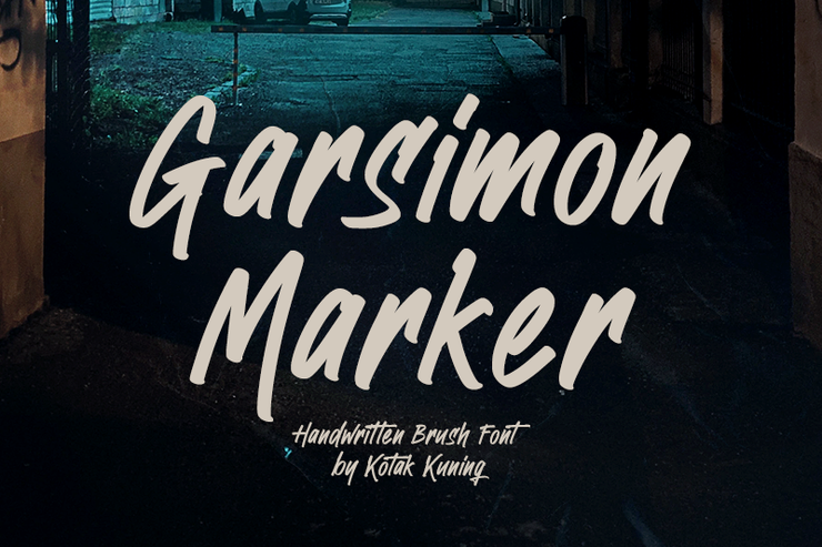 Garsimon Marker字体 1
