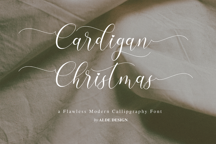 Cardigan Christmas字体 3