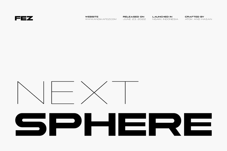 Next Sphere字体 1