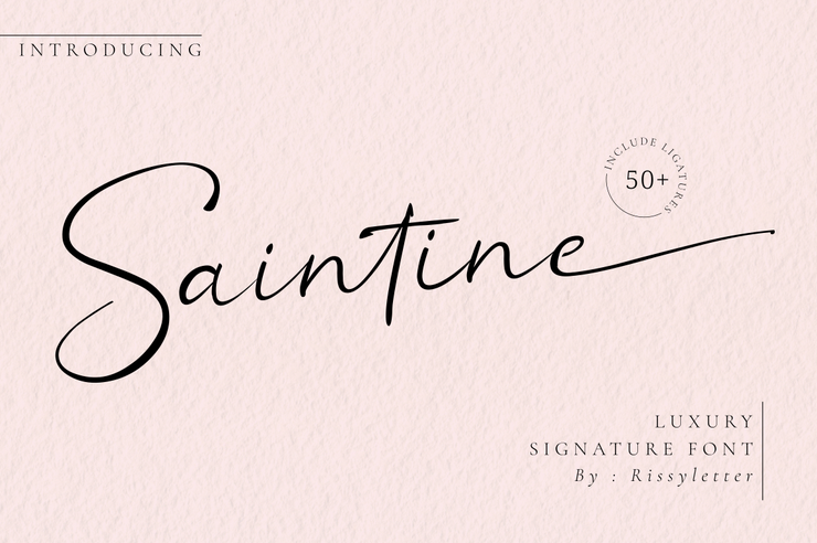 Saintine字体 1