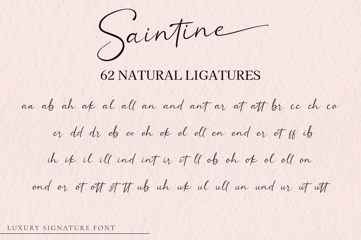 Saintine字体 8