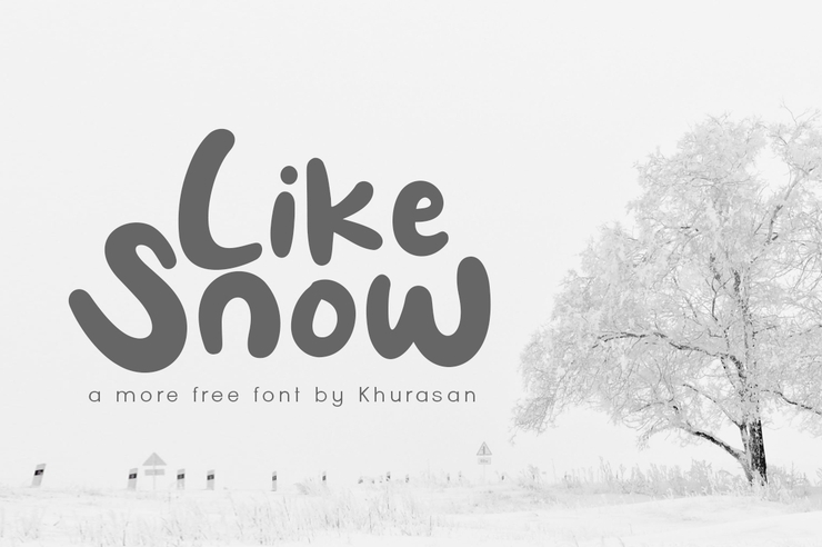 Like Snow字体 1