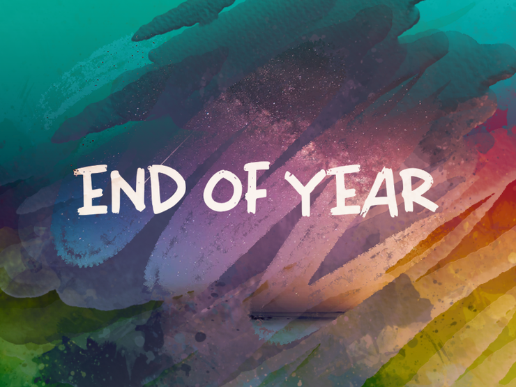 e End of Year字体 1