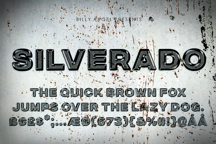 SILVERADO字体 3