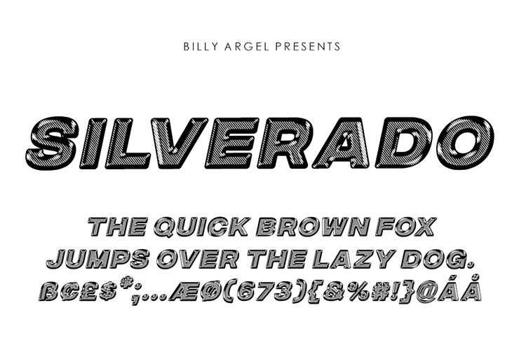 SILVERADO字体 4