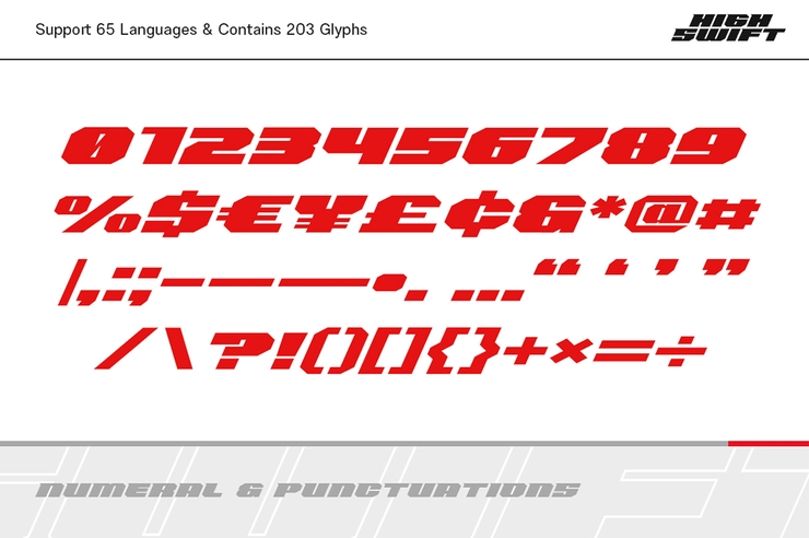 High Swift字体 5