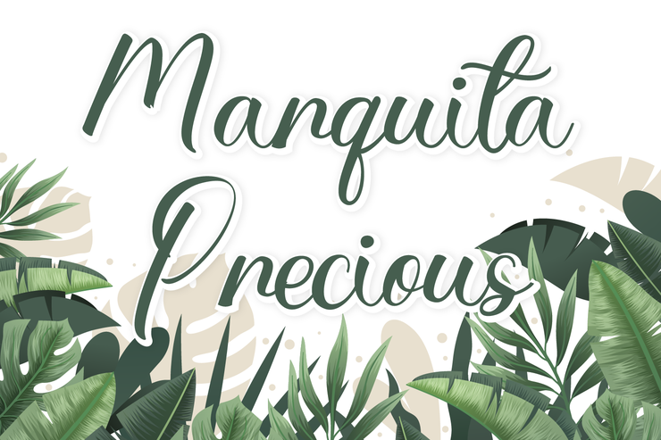 Marquita Precious字体 3
