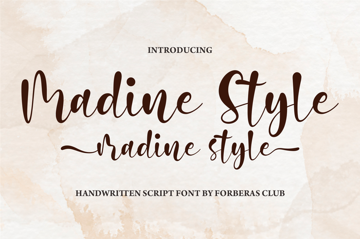 Madine Style字体 8