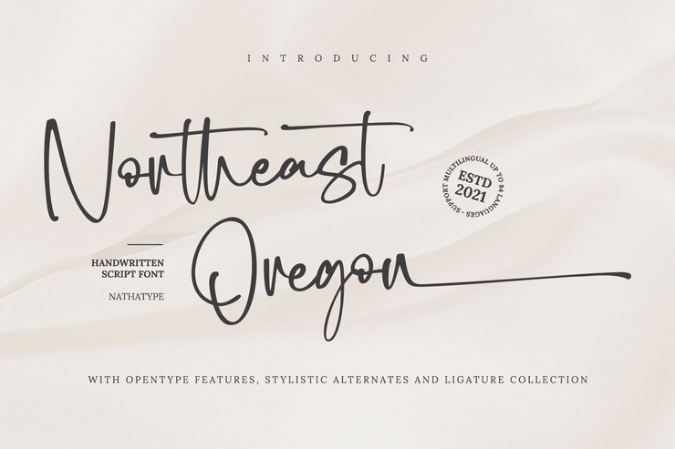 Northeast Oregon字体 3