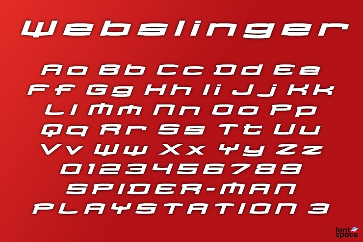 Webslinger字体 1