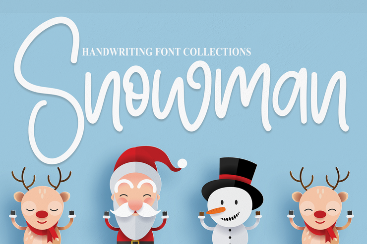Snowman字体 6