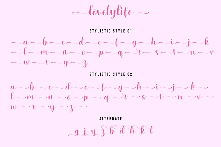 Lovelylife字体 3
