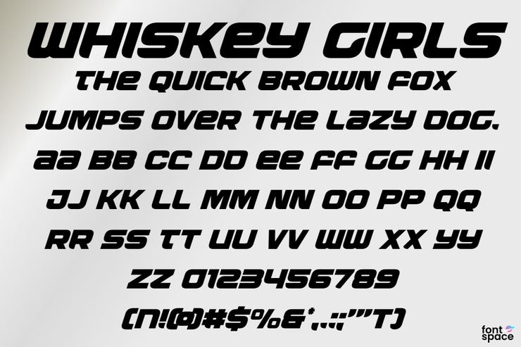 Whiskey Girls字体 3