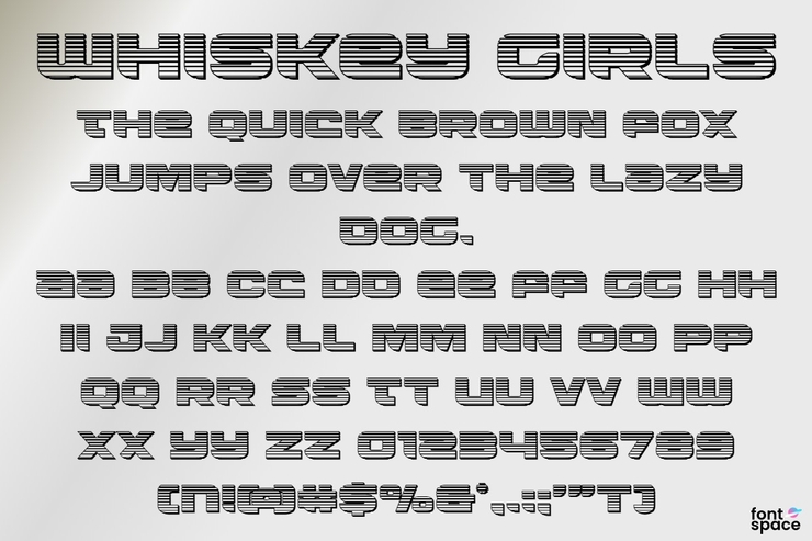 Whiskey Girls字体 4