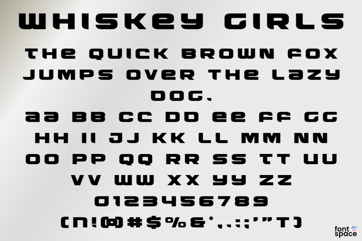Whiskey Girls字体 5