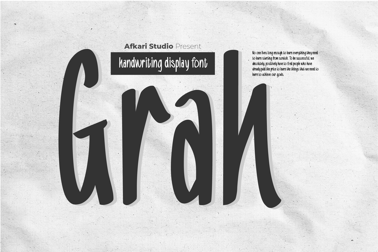 Grah字体 8