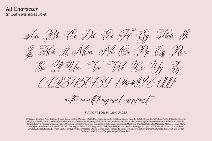 Smooth Miracles字体 4