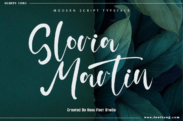 Gloria Martin字体 1