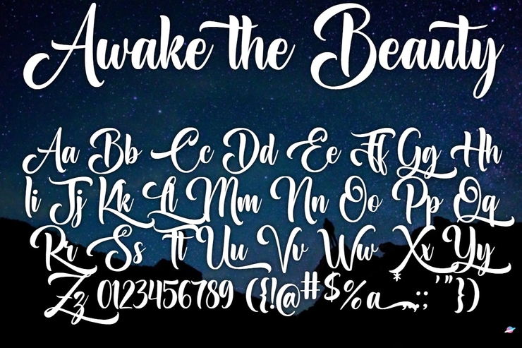 Awake the Beauty字体 1