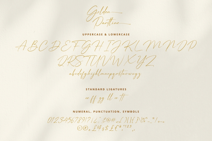 Golden Partline字体 4