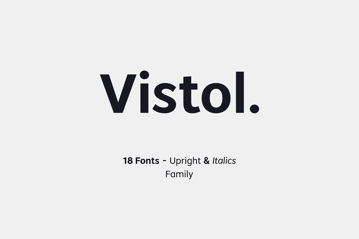 Vistol Sans Black字体 1