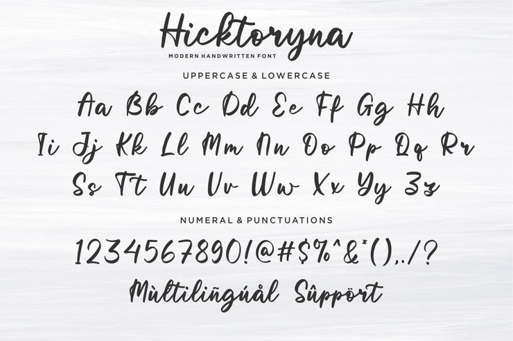 Hicktoryna字体 1