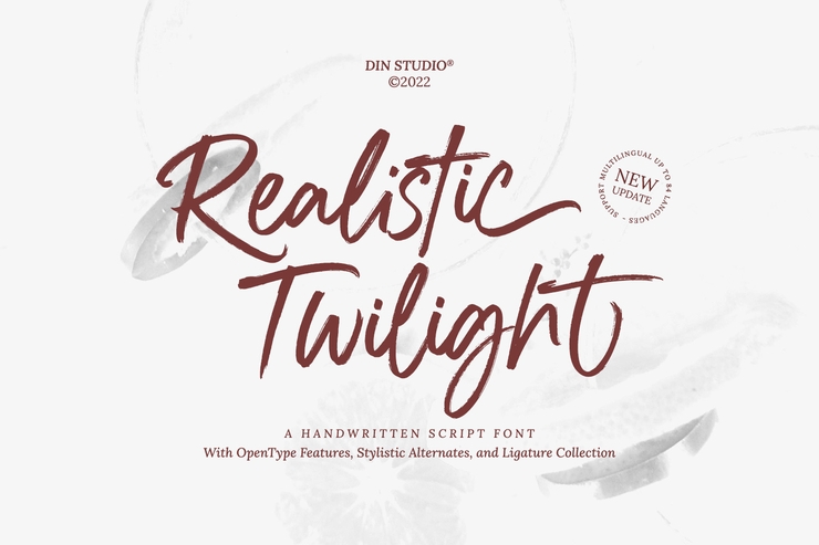 Realistic Twilight字体 2