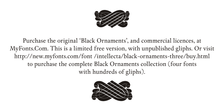 Black Ornaments字体 5