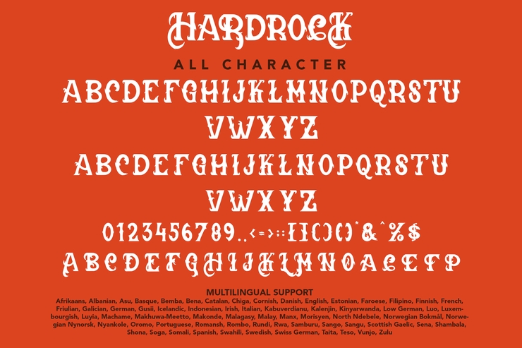 Hardrock字体 1