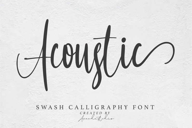 Acoustic字体 6