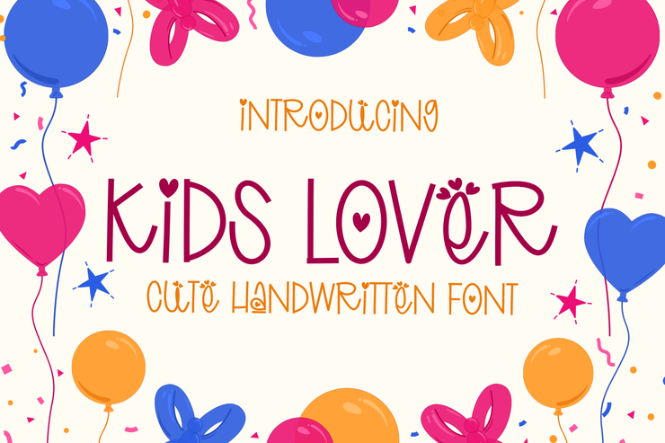 Kids Lover字体 3