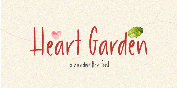 Heart Garden Garden字体 1