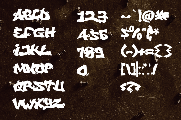 Vandalust Graffiti字体 1