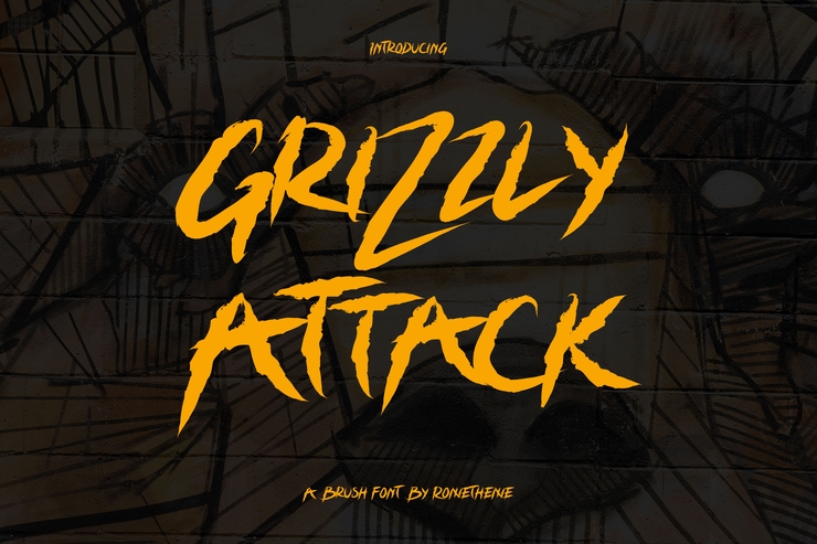 Grizzly Attack字体 2
