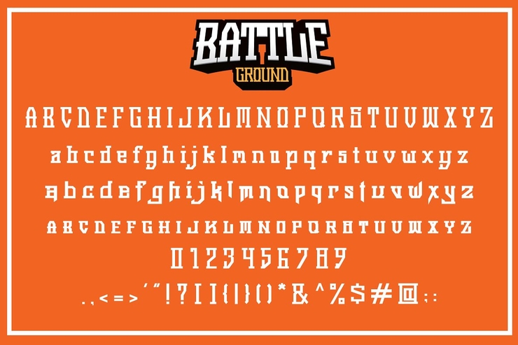 Battle Ground字体 1