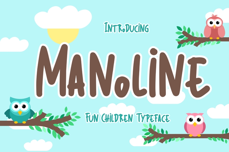 Manoline字体 1