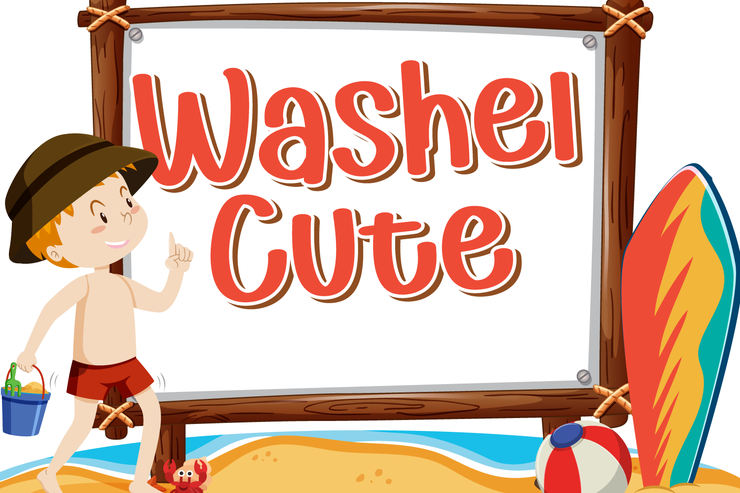 Washel Cute字体 1
