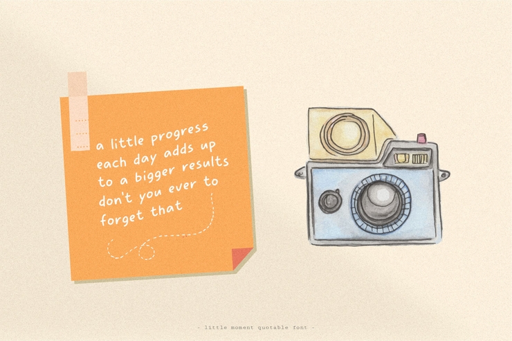 Little Moment字体 4